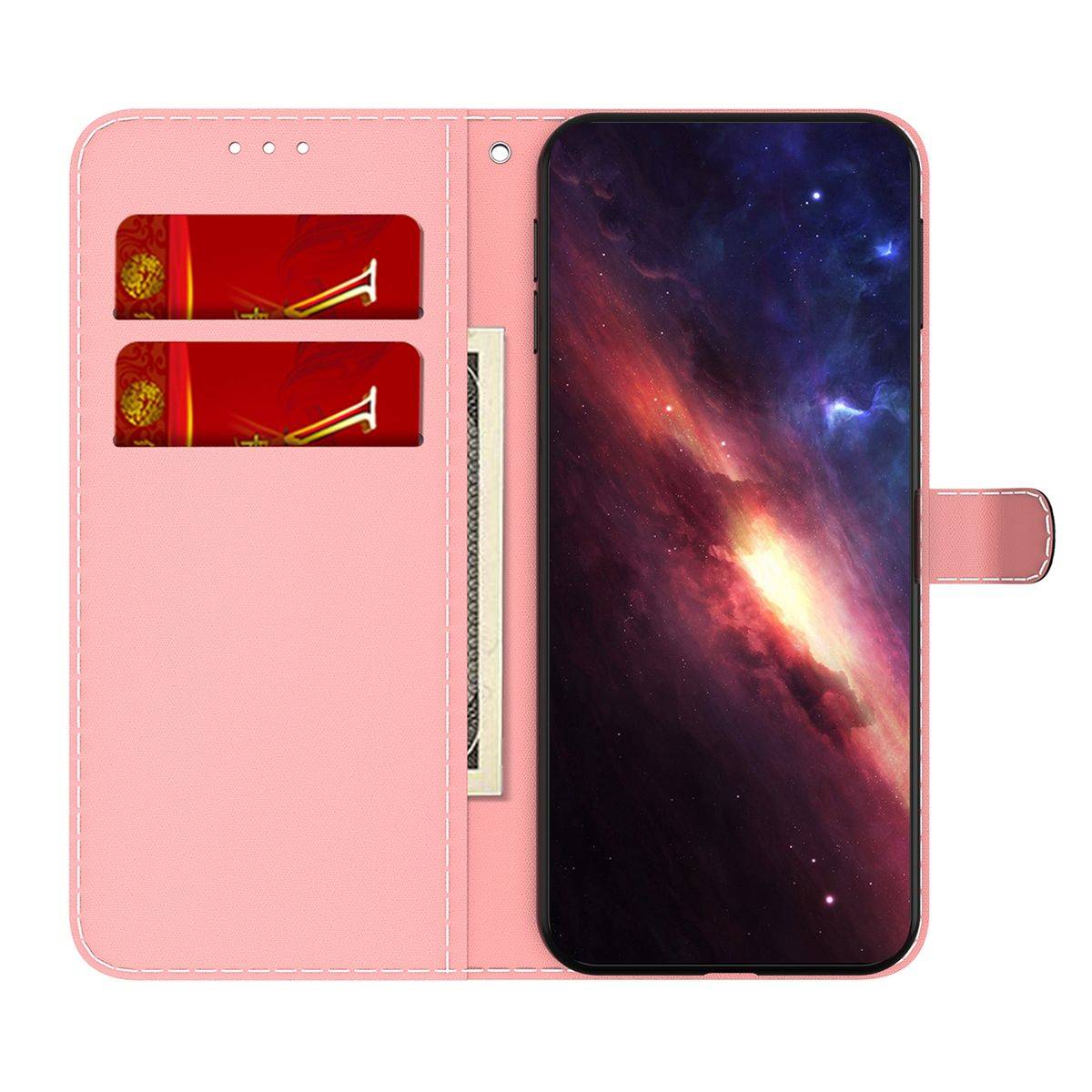Für Wiko Y82 Kunstleder Handy Tasche Book Motiv 7 Schutz Hülle Case Cover Etui Neu