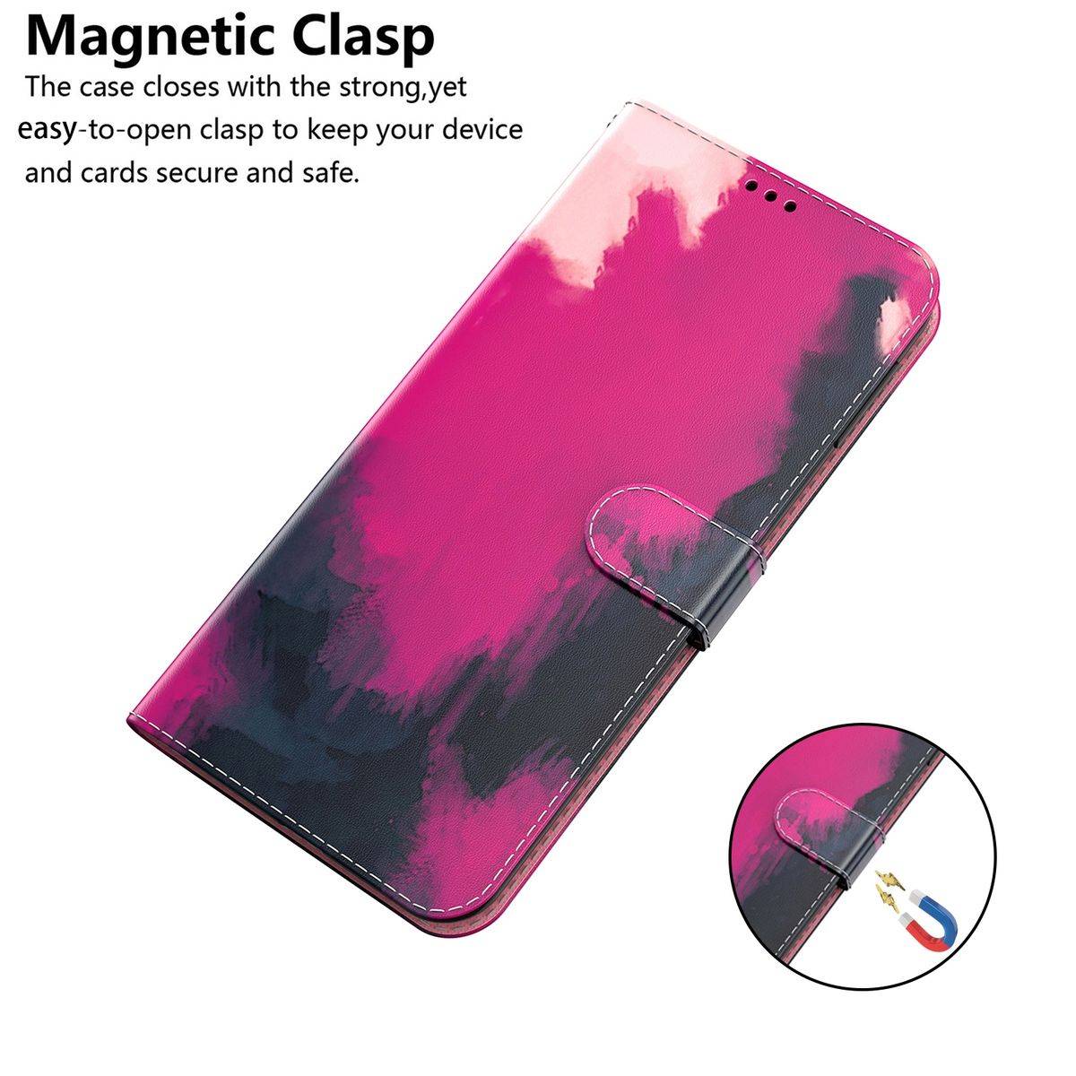 Für Wiko Y82 Kunstleder Handy Tasche Book Motiv 7 Schutz Hülle Case Cover Etui Neu