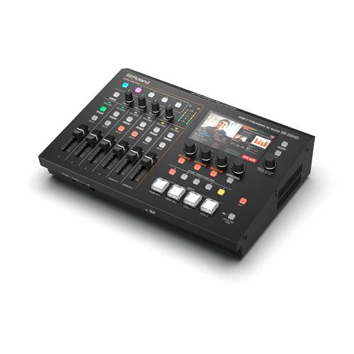 ROLAND SR-20HD - 2-Kanal Direkt-Streaming HD AV-Mixer (1.080/60p | LCD-Display | Streaming-Encoder | Audio-Mixer | SRT