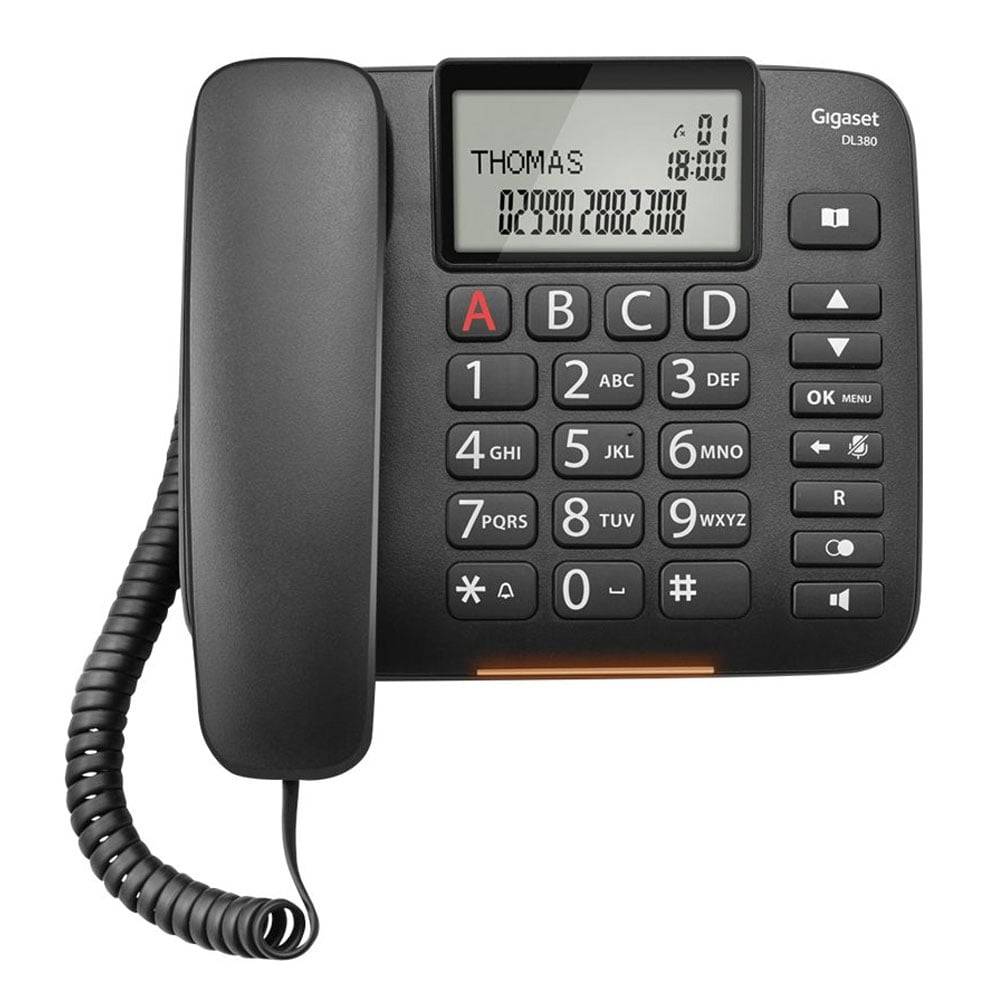 Gigaset DL380 Telefon schwarz