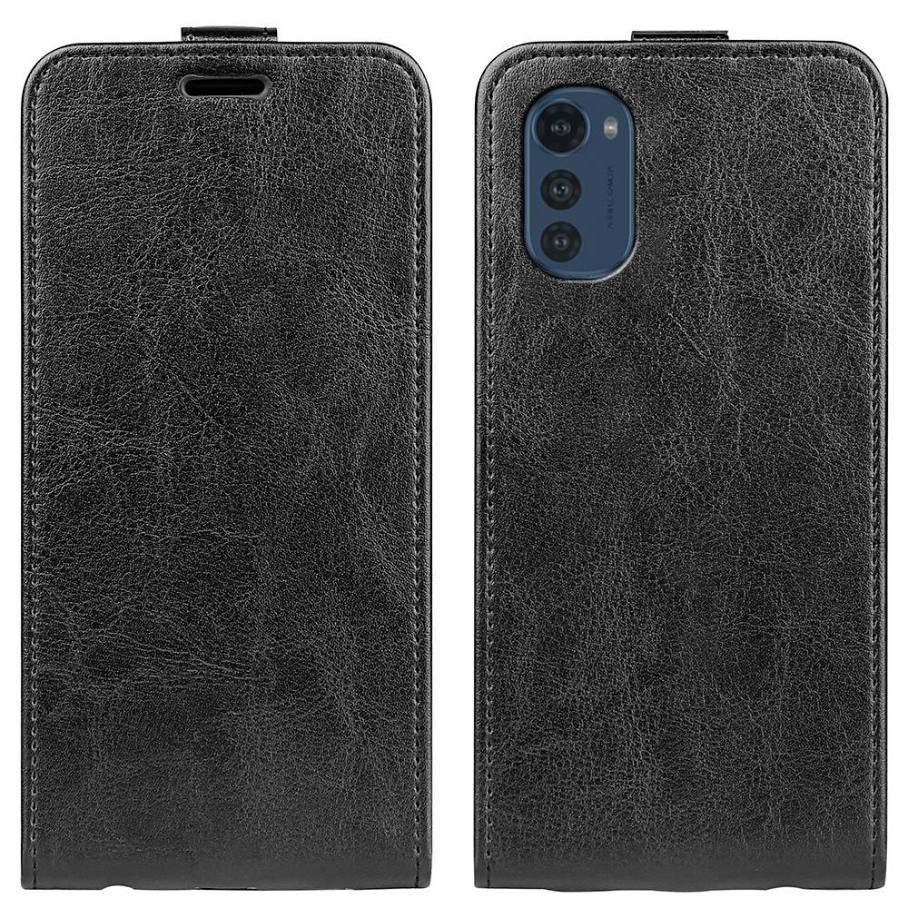 Fliptasche Premium Schwarz für Motorola Moto E32 Hülle Case Cover Schutz Zubehör Etui Neu