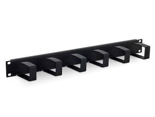 Triton 19" Kabelführungsleiste 1HE, 6x Metallbügel, schwarz