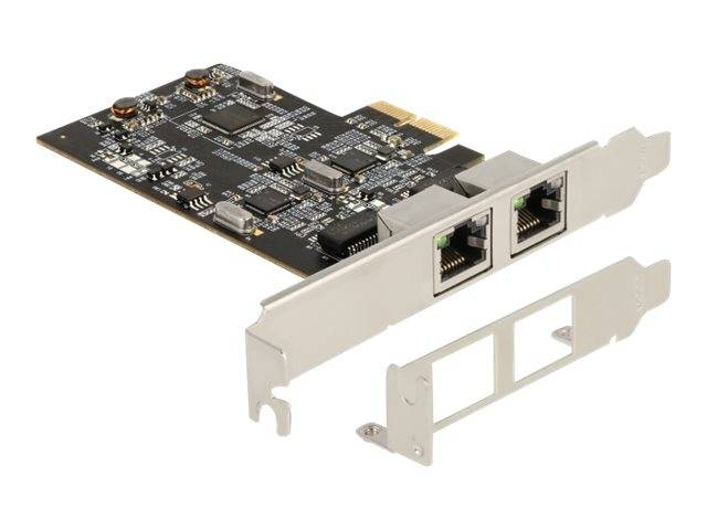 Delock Netzwerkadapter - PCIe 2.1 x2 Low-Profile - 100M/1G/2.5G Gigabit Ethernet