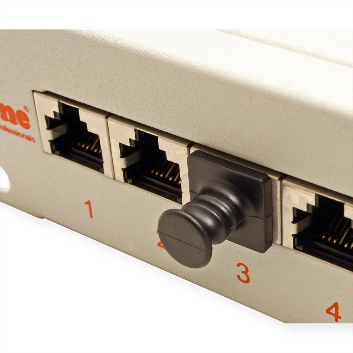 VALUE RJ45-Buchsen-Staubschutz, 10er Set, schwarz