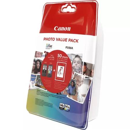 Canon PG-540L/CL-541XL Photo Value Pack - Glänzend - 2er-Pack - Hohe Ergiebigkei