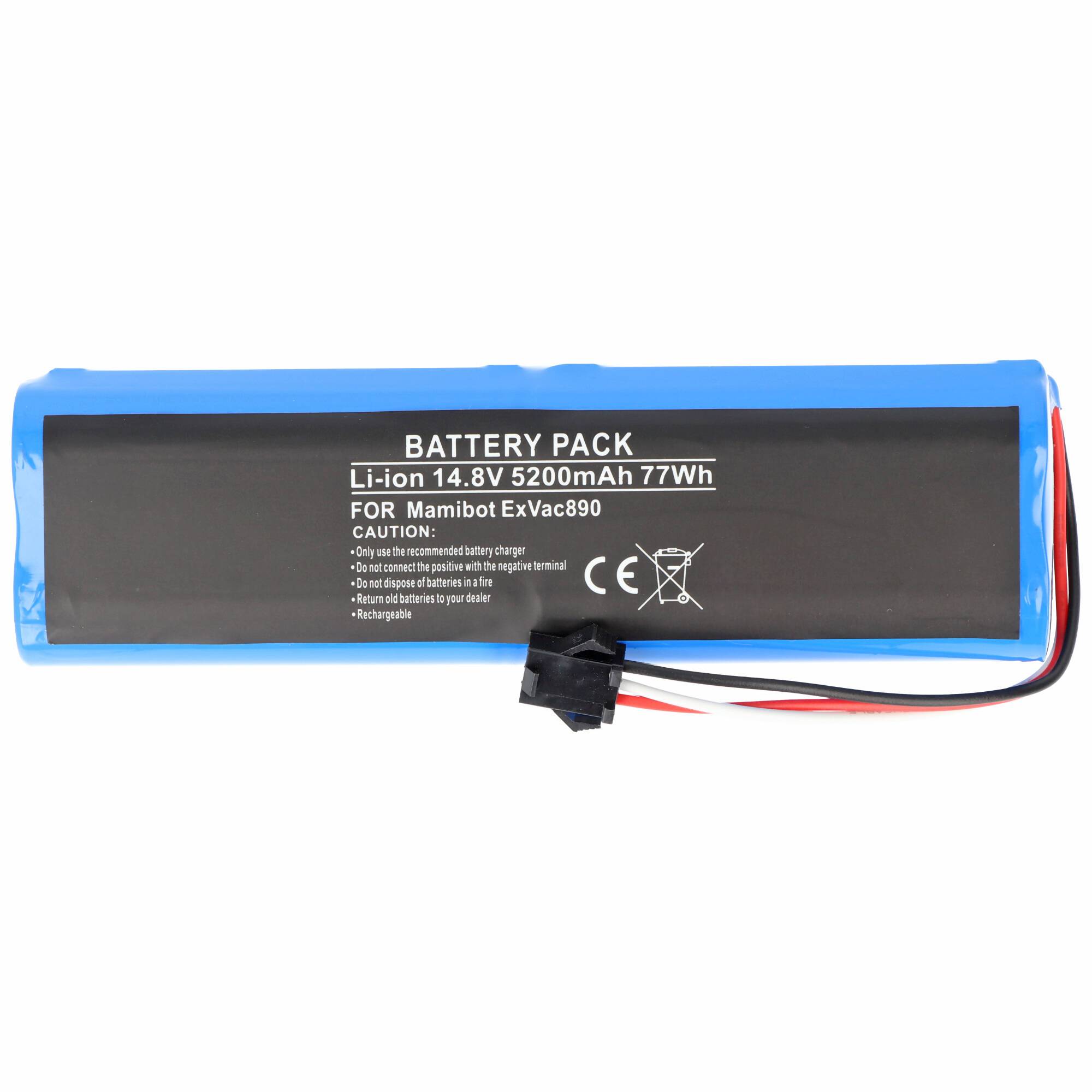 5200mAh Akku passend für MAMIBOT eXVAC 890 Akkutyp SUN-INTE-279, 4INR19/66-2, 5200 mAh, 77wh