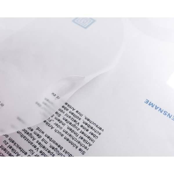 Sichttasche light A4 quer farblos Steckverschluss transparent