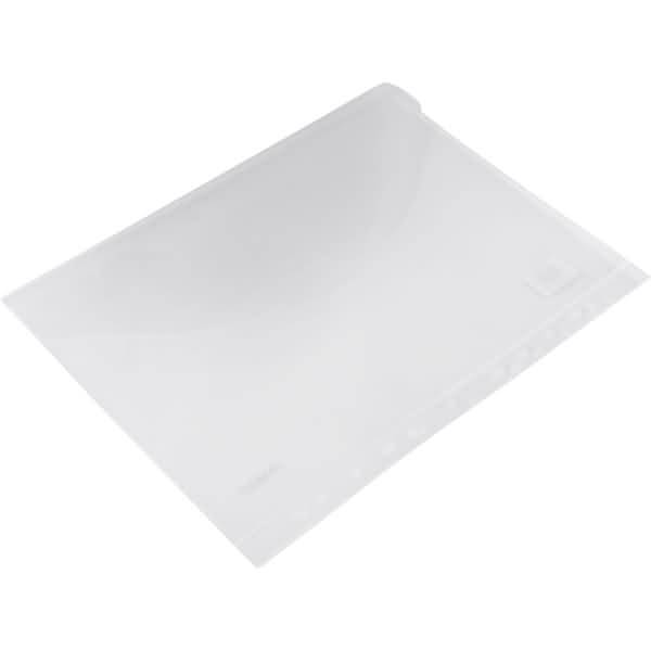 Sichttasche light mit Abheftrand A4 quer Steckverschluss transparent