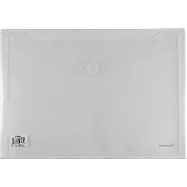 Doppel-Sichttasche A4 2 Fächer Klappe transparent klar