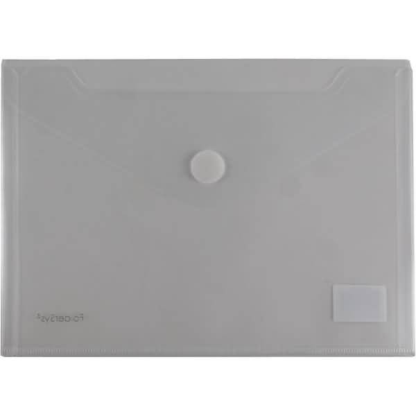 Doppel-Sichttasche A5 2 Fächer Klappe transparent klar