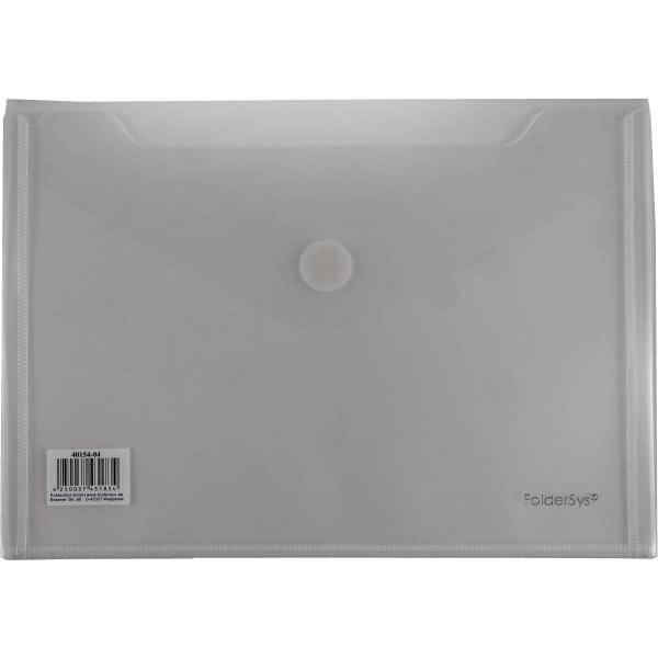 Doppel-Sichttasche A5 2 Fächer Klappe transparent klar