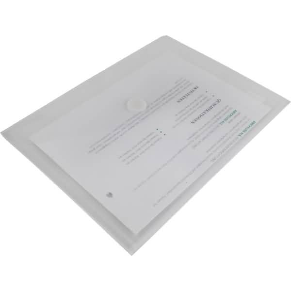 Doppel-Sichttasche A5 2 Fächer Klappe transparent klar