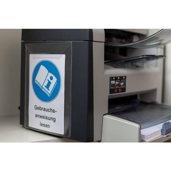 Plakattasche A4 hoch PVC selbstklebend transparent