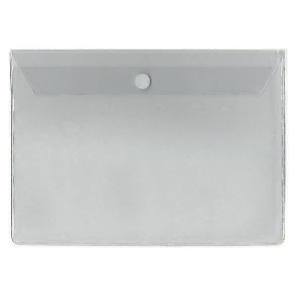 Sichthülle m. Klappe A5 quer Klettverschluss PVC transparent