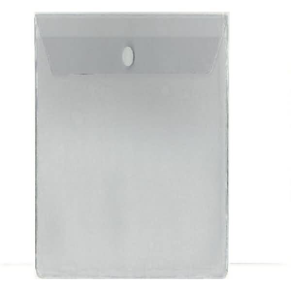 Sichthülle m. Klappe A4 hoch Klettverschluss PVC transparent