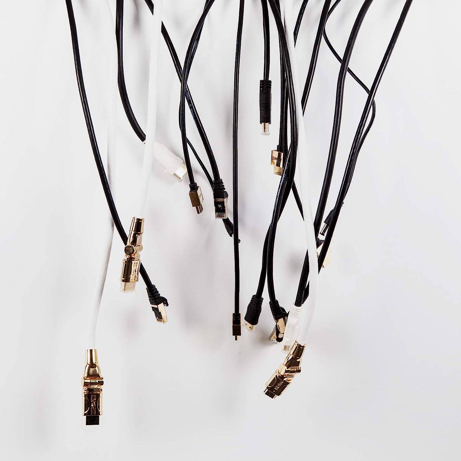 Duronic 24 Vel wiederverwendbare Kabelbinder - 2x15cm Klettband mit Klettverschluss - Kabelklettband für Kabelmanagement