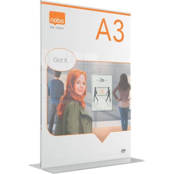 Tischaufsteller Premium Plus Acryl A3 Acryl glasklar