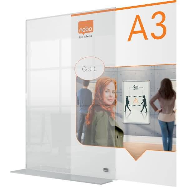 Tischaufsteller Premium Plus Acryl A3 Acryl glasklar