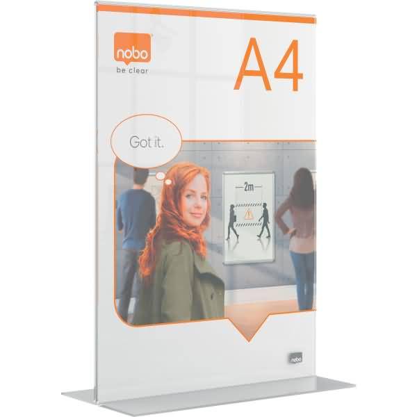 Tischaufsteller Premium Plus Acryl A4 Acryl glasklar