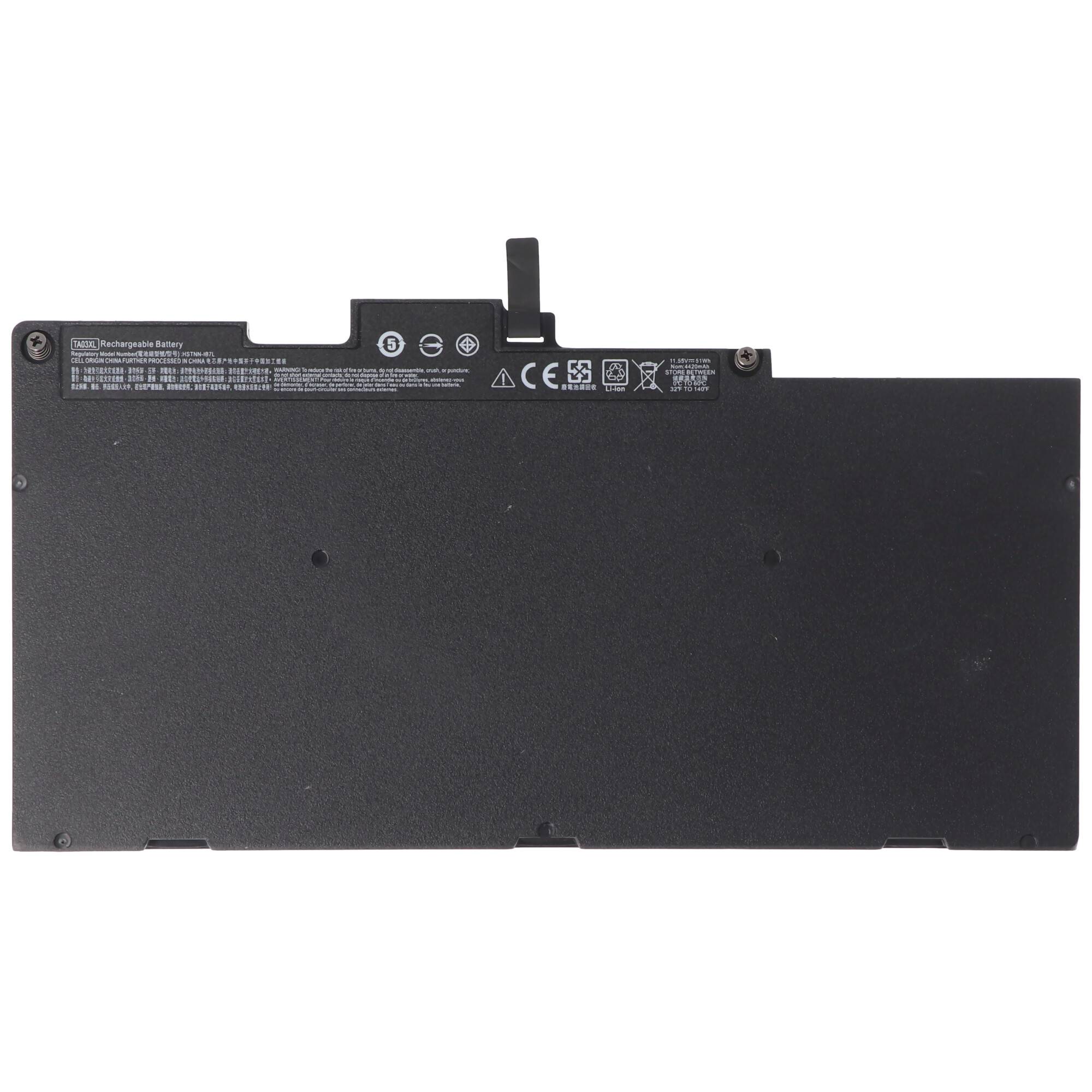 Akku passend für HP EliteBook 840 G4, Li-Polymer, 11,55V, 4410mAh, 51Wh
