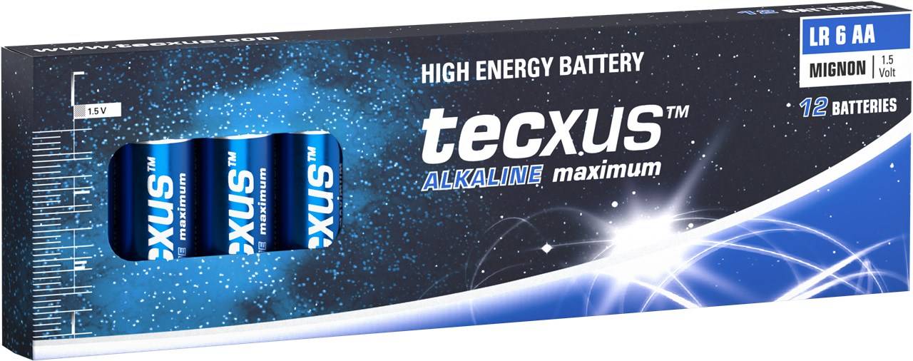 Tecxus LR6/AA (Mignon) - Alkali-Mangan Batterie (Alkaline), 1,5 V