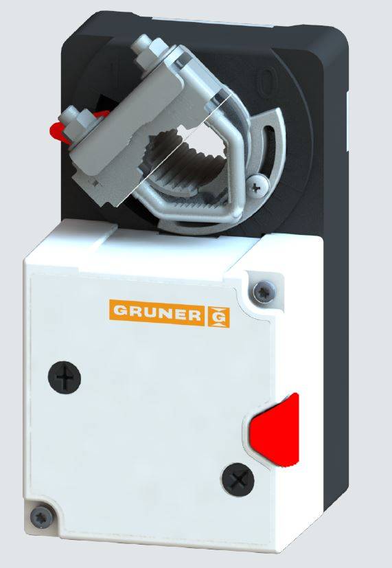 Gruner Stellantrieb Typ 227-230-05 ( 230V - 5 Nm - Ansteuerung 2/3 Punkt)