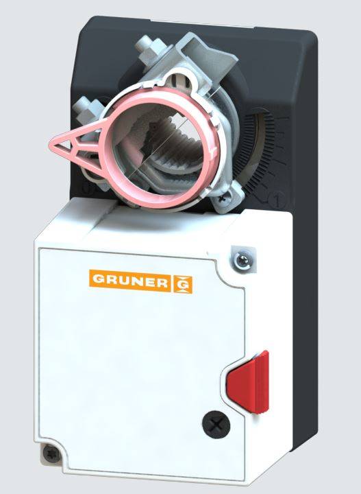 Gruner Schnellläufer Stellantrieb Typ 227CS-024-05 ( 24V - 5 Nm - Ansteuerung 0-10V)