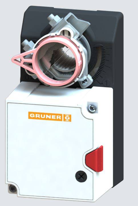 Gruner Schnellläufer Stellantrieb Typ 227CS-024-10 ( 24V - 10 Nm - Ansteuerung 0-10V)