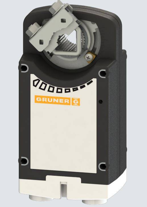 Gruner Federrücklauf Stellantrieb Typ 361-024-10 ( 24V - 10 Nm - Ansteuerung 2/3 Punkt)