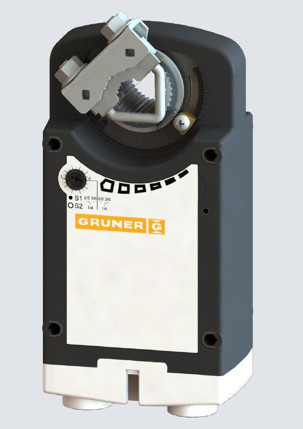 Gruner Federrücklauf Stellantrieb Typ 361-230-10 ( 230V - 10 Nm - Ansteuerung 2/3 Punkt)