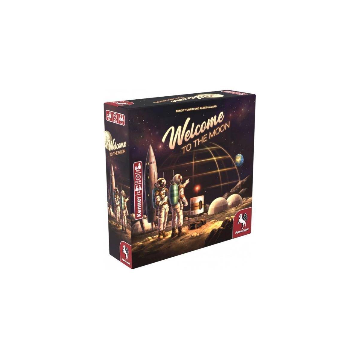 53153G - Welcome to the Moon, Brettspiel, für 1-6 Spieler, ab 10 Jahren (DE-Ausgabe)