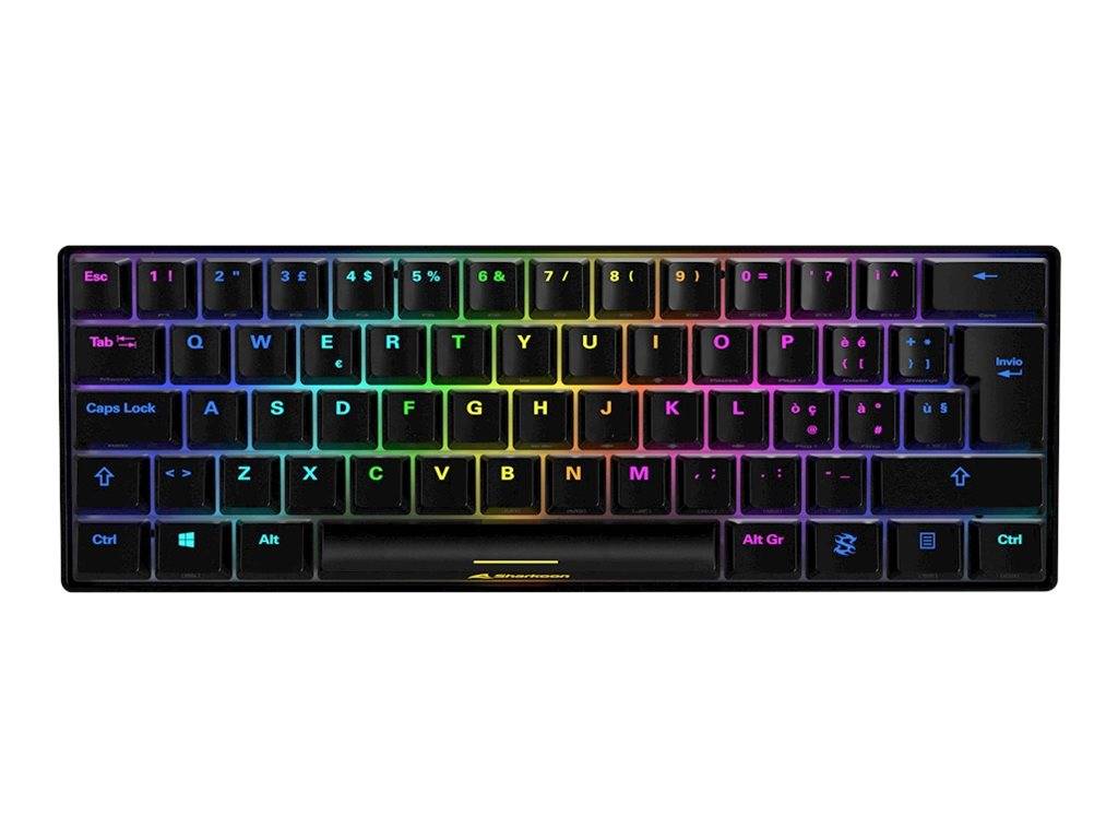 Sharkoon SKILLER SGK50 S4 - Tastatur - Hintergrundbeleuchtung - USB-C - Italieni