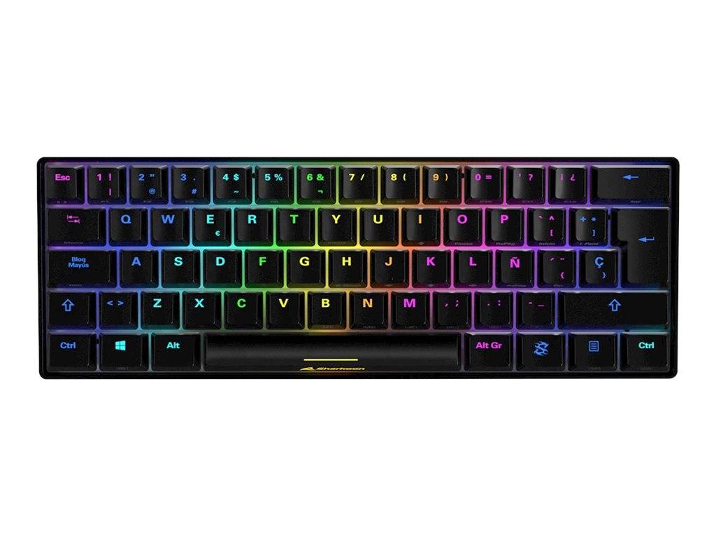 Sharkoon SKILLER SGK50 S4 - Tastatur - Hintergrundbeleuchtung - USB-C - Spanisch