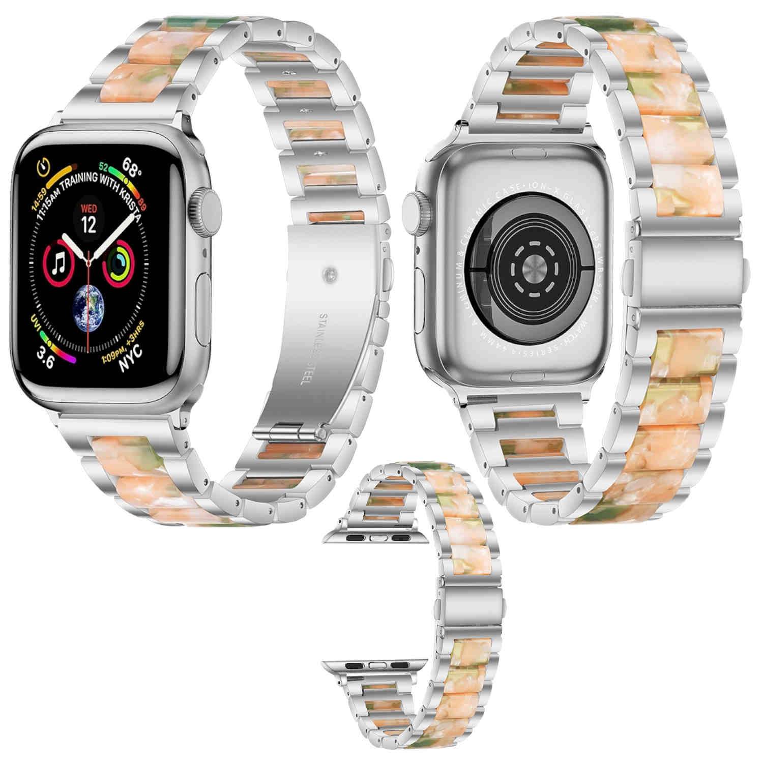 Für Apple Watch 10 42mm / 9 8 7 41 / 6 SE 5 4 40 / 3 2 1 38mm Metall / Harz Band