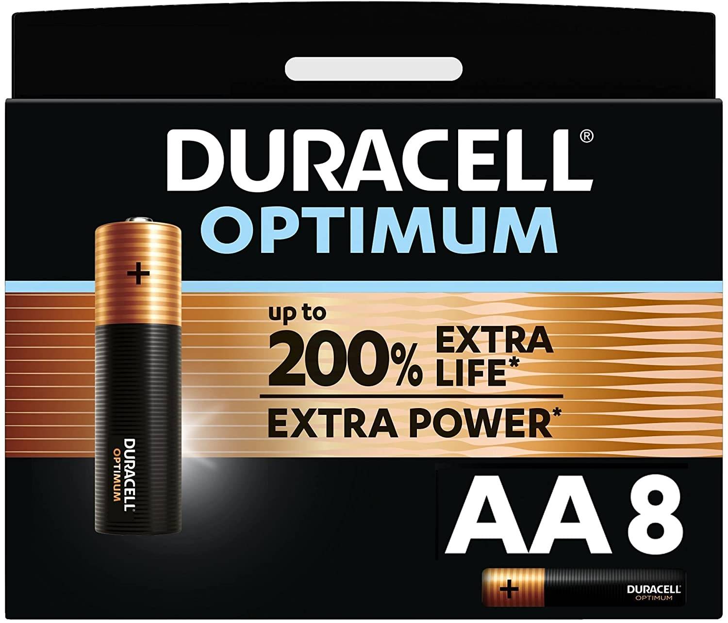 Duracell Optimum - Wiederaufladbarer Akku - AA - Alkali - 8 Stück(e)