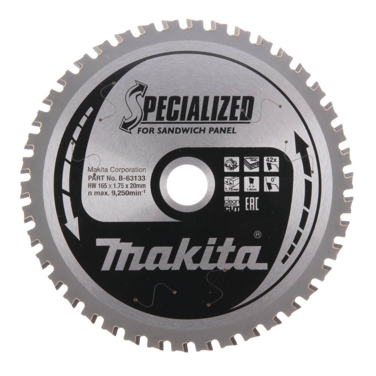 Makita Kreissägeblatt für Sandwichpaneele 165 x 20 mm • 42 Zähne