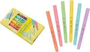 WEDO Textmarker SOFT + FINE HIGHLIGHTER Pastell, 6er Etui Strichstärke: XXX