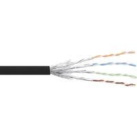 INLINE - Patchkabel Cat.6 S/FTP (PiMf) - schwarz - AWG27 - PVC - CU - 100m