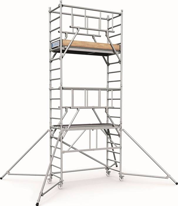 Fahrgerüst PaxTower S-PLUS 1T Arbeits-B600xL1800mm Alu.Gerüsthöhe 4650mm 2 kN