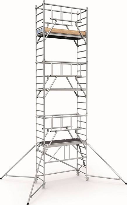 Fahrgerüst PaxTower S-PLUS 1T Arbeits-B600xL1800mm Alu.Gerüsthöhe 6650mm 2 kN