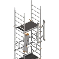 Fahrgerüst SoloTower Arbeits-B750xL1130mm Alu.Gerüsthöhe 5370mm 2 kN/m² LAYHER Fahrgerüst SoloTower Arbeits-B750xL1130mm Alu.Gerüsthöhe 5370mm 2 kN/m² LAYHER