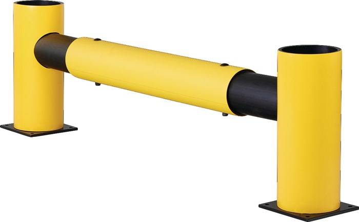 Mittelpfosten f.Verkehrsbarriere H.500mm f.1 Balken schwarz f.Außenber.D-FLEXX