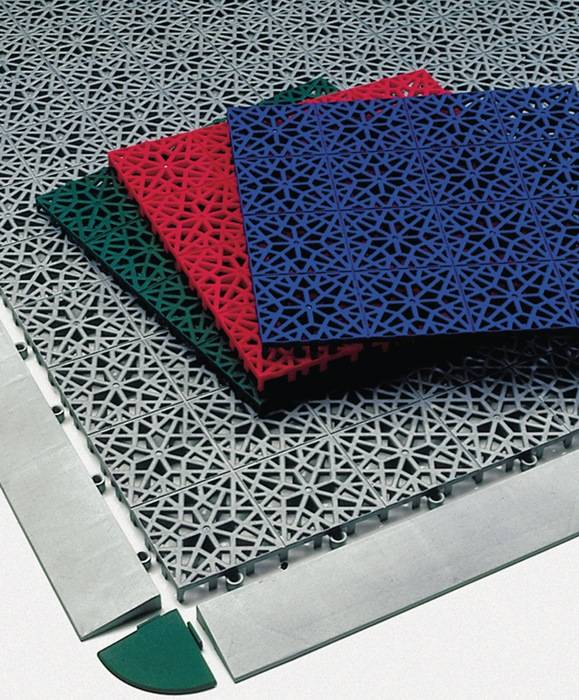 Bodenrost Eckelement L55xB55xS14mm grün PP 4 St./Karton