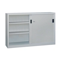 Schiebetürenschrank H1000xB1500xT500mm 4Fbd.grau Trgf.1000kg Trennw.Vollblechtür Schiebetürenschrank H1000xB1500xT500mm 4Fbd.grau Trgf.1000kg Trennw.Vollblechtür