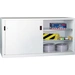 Schiebetürenschrank H1000xB2000xT600mm 4Fbd.grau Trgf.1000kg Trennw.Vollblechtür Schiebetürenschrank H1000xB2000xT600mm 4Fbd.grau Trgf.1000kg Trennw.Vollblechtür