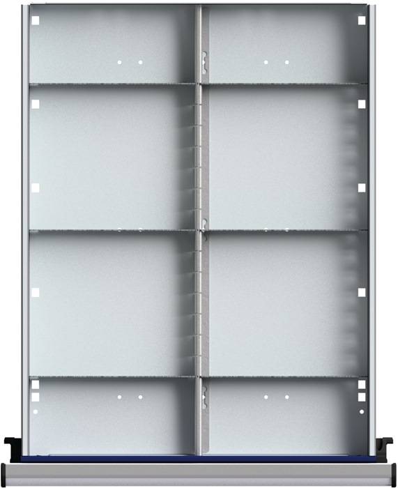 Schubladenunterteilungsmaterial Front-H.60mm 1/2 Teilung ANKE