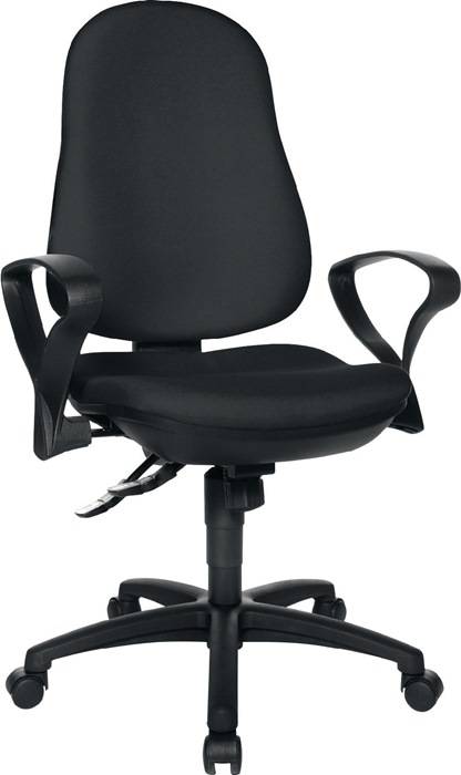 Bürodrehstuhl Big Star 10 Punktsynchr.-T.schwarz 440-520mm