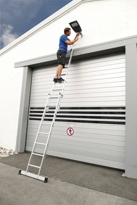 Schiebeleiter Everest Plus 2E Alu.Sprossen 2x10 H.b.5950mm Stufen/Sprossen-Kombi