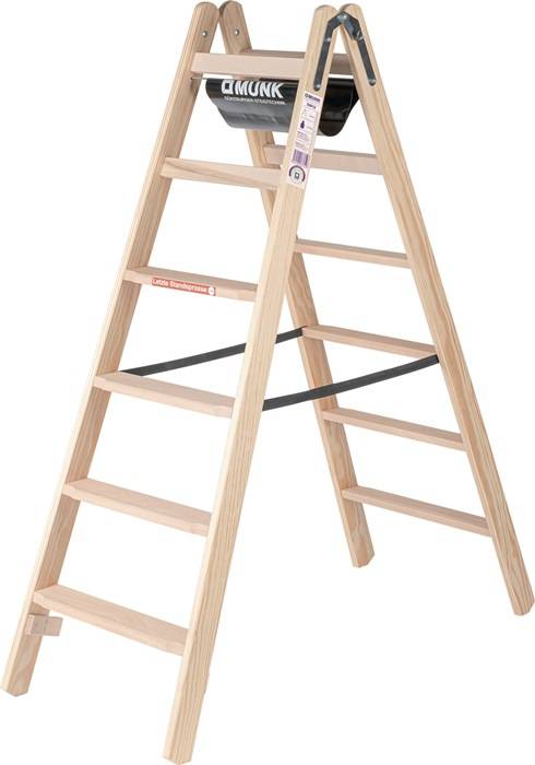 Stufenstehleiter 2x6 Stufen HO Gesamt-H.1630mm MUNK
