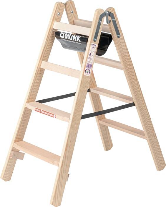Stufenstehleiter 2x4 Stufen HO Gesamt-H.1130mm MUNK